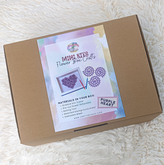 Flower Box Crafts - Purple Heart Mini Kit